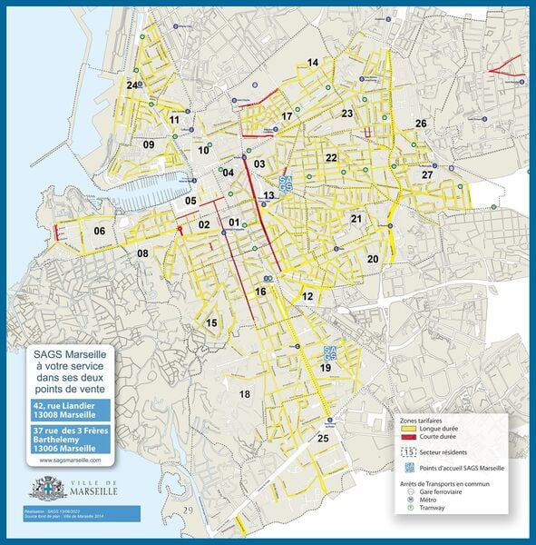 plan stationnement sur voirie marseille